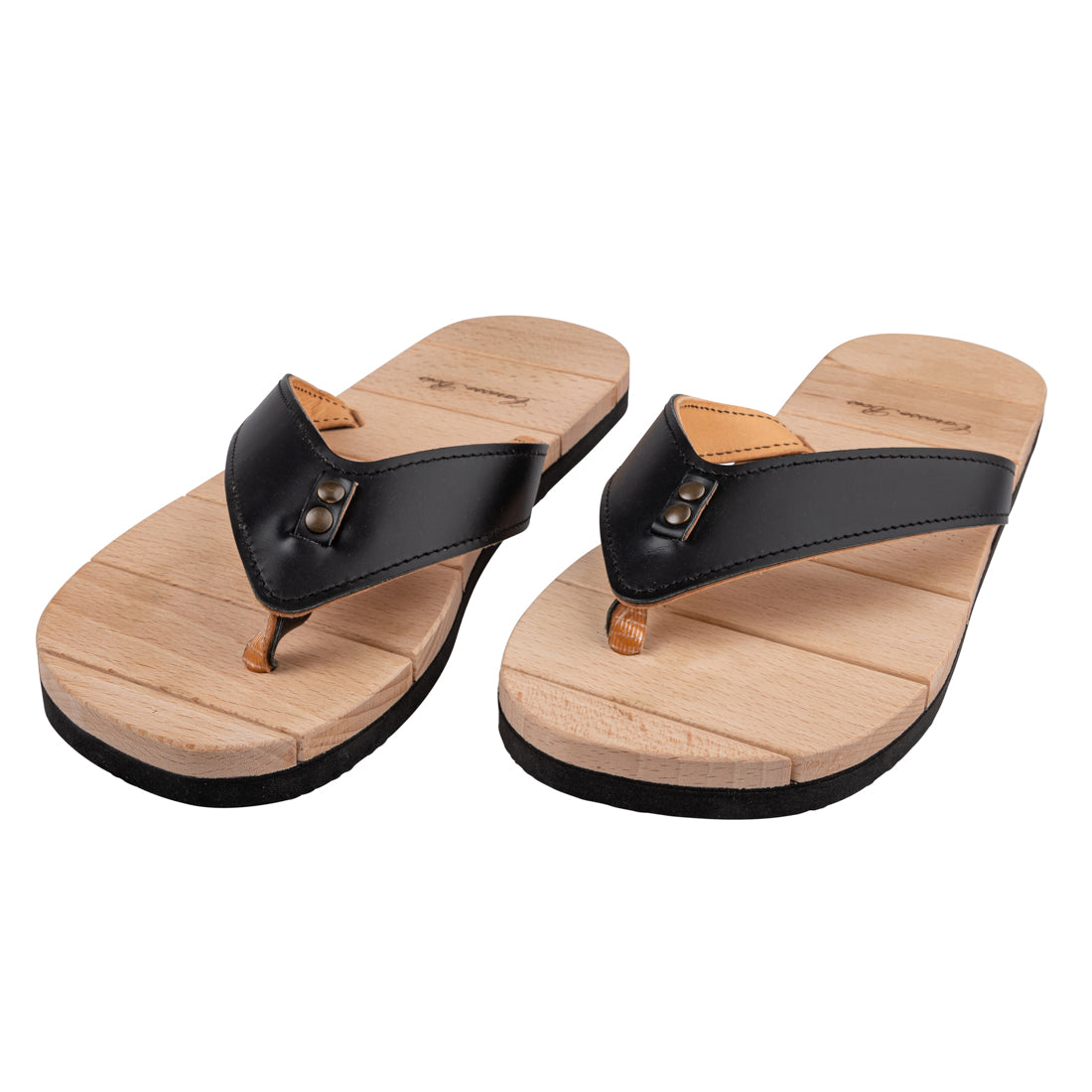 LA tong Naturellement Chic - Noire pour l'homme