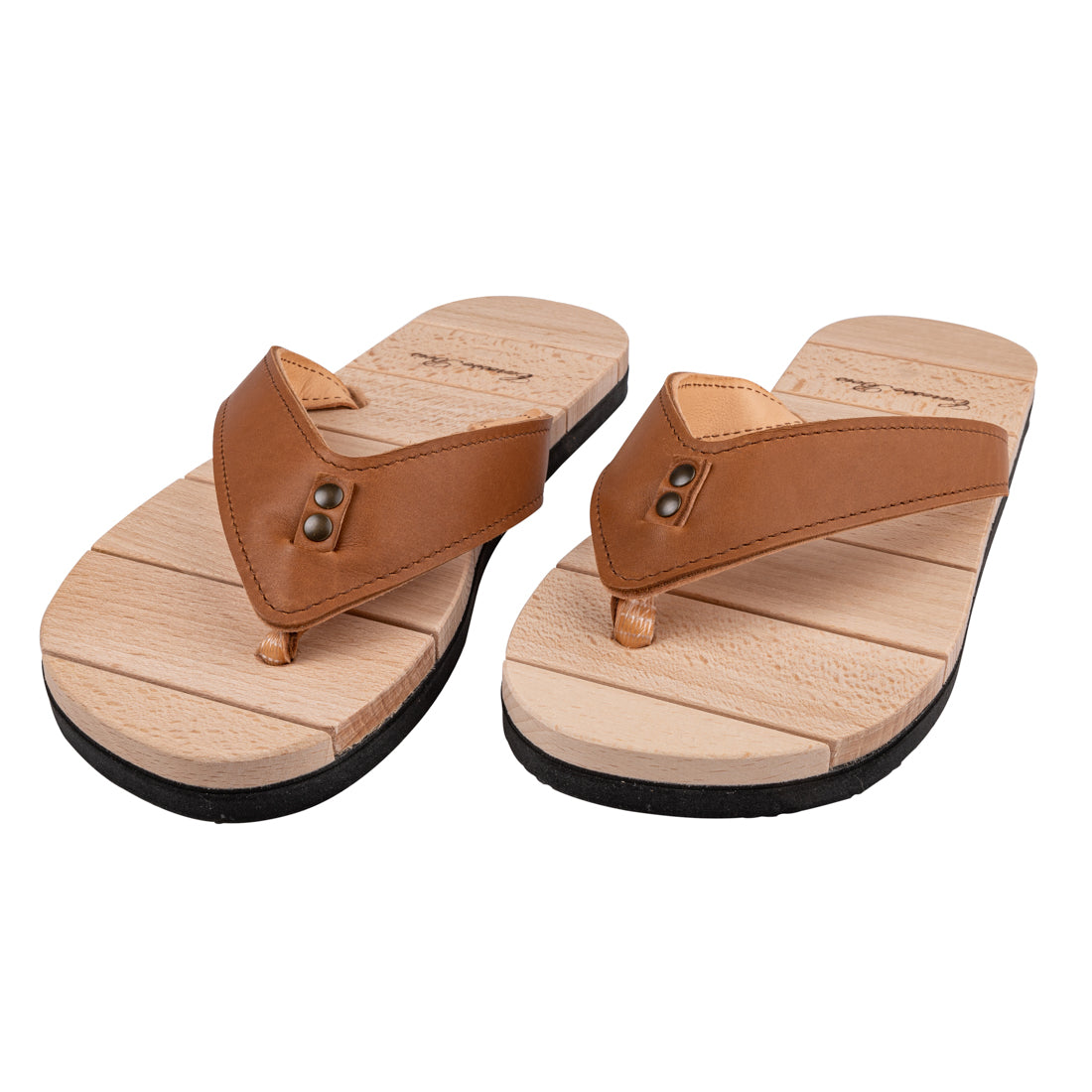LA tong Naturellement Chic - Caramel pour l'homme