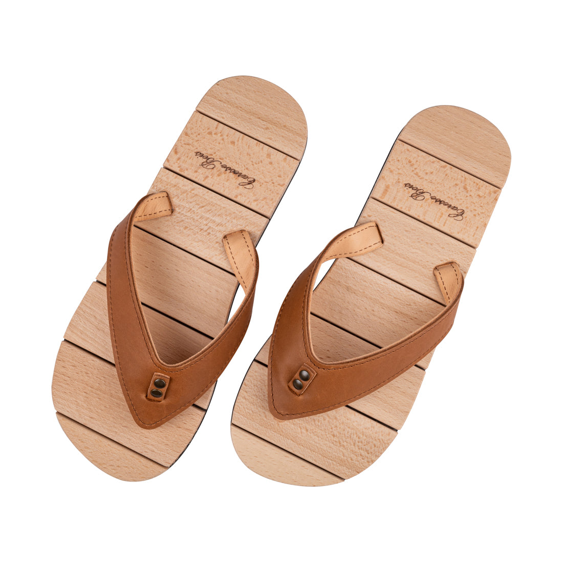 LA tong Naturellement Chic - Caramel pour l'homme